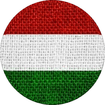 Rond Hongrie Europe Drapeaux 