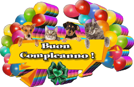 007 Animali Buon Compleanno Italien Messages 