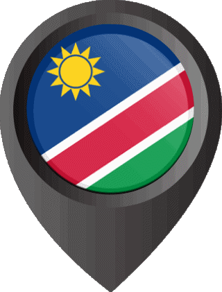 Epingle de Localisation Namibie Afrique Drapeaux 