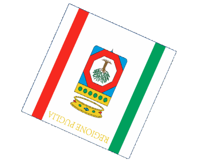 Sphere - Cube Puglia Italy Europe Flags 