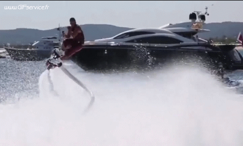 Fly-boarding Fun - Win Moto d'acqua Trasporti Umorismo -  Fun 