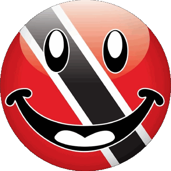 Rond Trinité et Tobago Amériques Drapeaux 