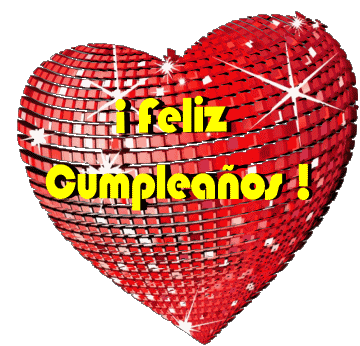 002 Corazón Feliz Cumpleaños Español Mensajes 