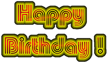 001 Fluo - Neon Happy Birthday Englisch Nachrichten 