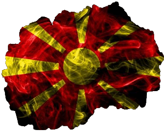 Carta Geografica Macedonia Europa Bandiere 