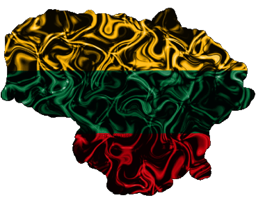 Carte Lituanie Europe Drapeaux 