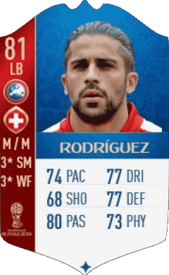 Ricardo Rodríguez Svizzera F I F A - Giocatori carte Videogiochi Multimedia 
