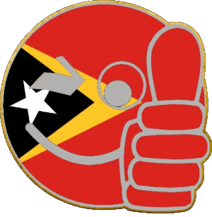 Smiley - OK Timor Oriental Asia Banderas 