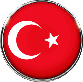 Runde Türkei Asien Fahnen 