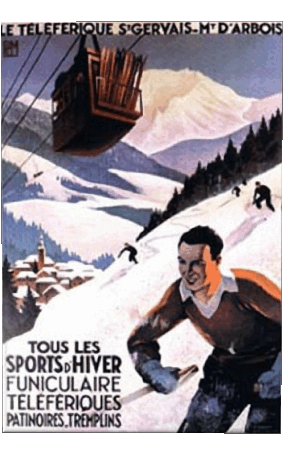 France Alpes Carteles retro - Lugares Humor - Fun 