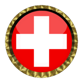 Rond - Anneaux Suisse Europe Drapeaux 