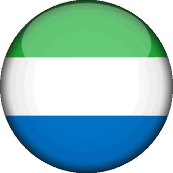 Rond Sierra Léone Afrique Drapeaux 