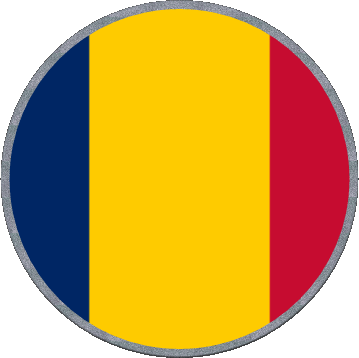 Runde Tschad Afrika Fahnen 