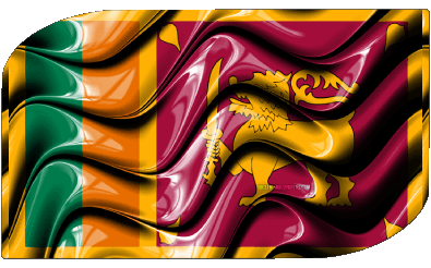 Rectangle Sri Lanka Asie Drapeaux 