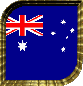 Quadrato Nazionale Australia Oceania Bandiere 