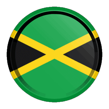 Round - Rings Jamaica America Flags 