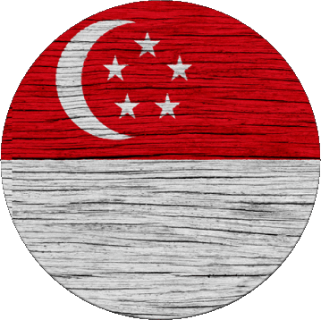 Tondo Singapore Asia Bandiere 