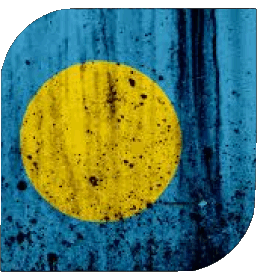 Carré Palaos Océanie Drapeaux 