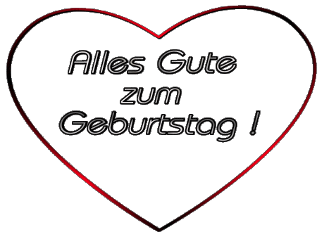 001 Herz Alles Gute zum Geburtstag Alemán Mensajes 
