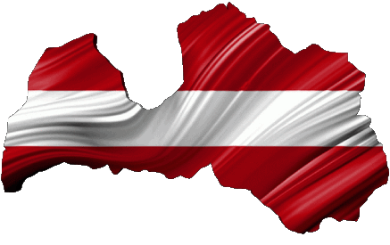 Map Latvia Europe Flags 