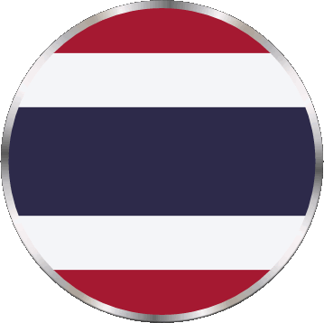 Rond Thaïlande Asie Drapeaux 