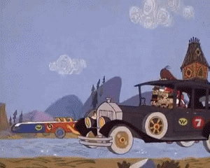 Motors Race Video GIF - 07 Les Fous du volant Dessins Animés TV Cinéma Multi Média 
