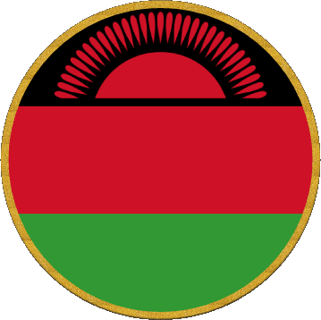 Rond Malawi Afrique Drapeaux 