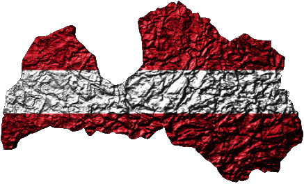 Carte Lettonie Europe Drapeaux 