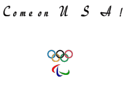 Olympic Games Come on U.S.A Inglese Messagi 