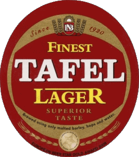 Tafel Lager Sud Africa Birre Bevande 