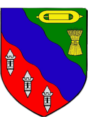 Wappen-Wappen FLOING 08 Abteilungen - Städte Frankreich Fahnen 