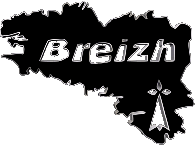 Map Brittany Regions France Flags 