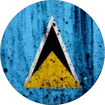 Rond Sainte Lucie Amériques Drapeaux 