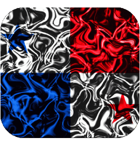 Square Panama America Flags 