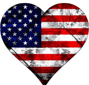 Cuore U.S.A - Nazionale America Bandiere 
