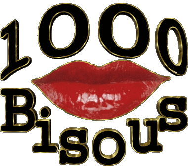 1000 Kisses French Messages 