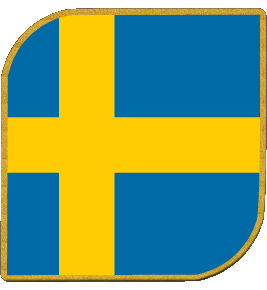 Square Sweden Europe Flags 