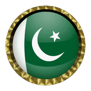 Rond - Anneaux Pakistan Asie Drapeaux 