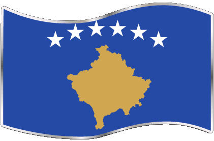 Rectangle Kosovo Europe Drapeaux 