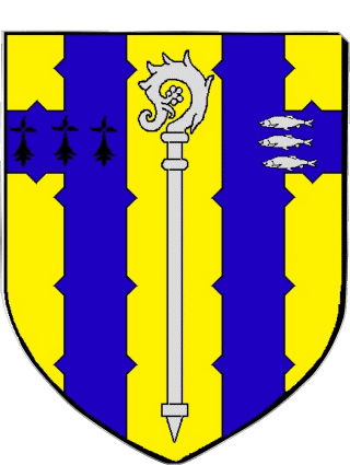 Blasone-Blasone PLUMELEC 56 Dipartimenti - Città Francia Bandiere 