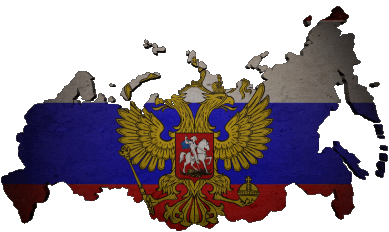 Mapa Rusia Europa Banderas 