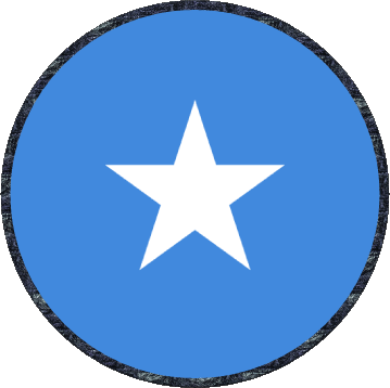 Rond Somalie Afrique Drapeaux 