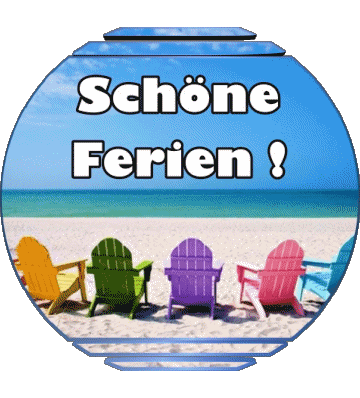 02 Transparent Background Schöne Ferien German Messages 