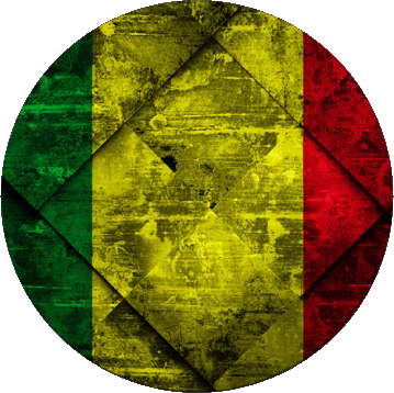 Rond Mali Afrique Drapeaux 