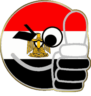 Smiley - OK Egypt Africa Flags 