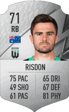 Josh Risdon Australia F I F A - Giocatori carte Videogiochi Multimedia 