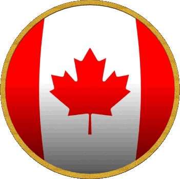 Rond Canada Amériques Drapeaux 