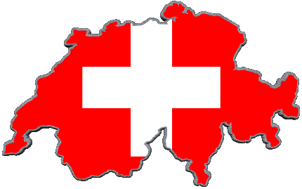 Map Swiss Europe Flags 
