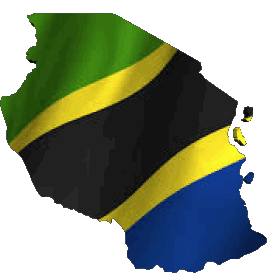 Map Tanzania Africa Flags 