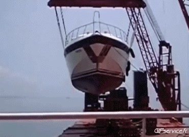 Mise à l eau Barcos Transporte Humor - Fun 